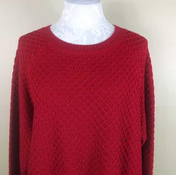 St. John's Bay Rumba Red Sweater - Picture 1 of 7
